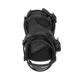 Union Women's Ultra Snowboard Binding - Black snowboard binding with a sleek, modern design and silver hardware.