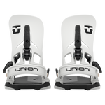 Pair of men's Step On snowboard bindings with matching high backs and dark base pads