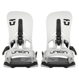 Pair of men's Step On snowboard bindings with matching high backs and dark base pads