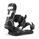 Black men's snowboard binding with ULTRA strap and highback