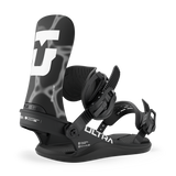 Black men's snowboard binding with ULTRA strap and highback