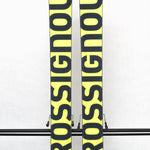 USED - Rossignol Black Ops Sender Ti with SPX 12 Bindings - A black ski with a white logo on top and silver bindings.