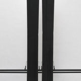 USED - Rossignol Black Ops Sender Ti with Pivot 12 Bindings - A pair of skis featuring a sleek black finish and silver bindings.