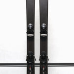 USED - Rossignol Experience 86Ti with SPX12 Bindings - A pair of black skis with red accents and silver bindings.