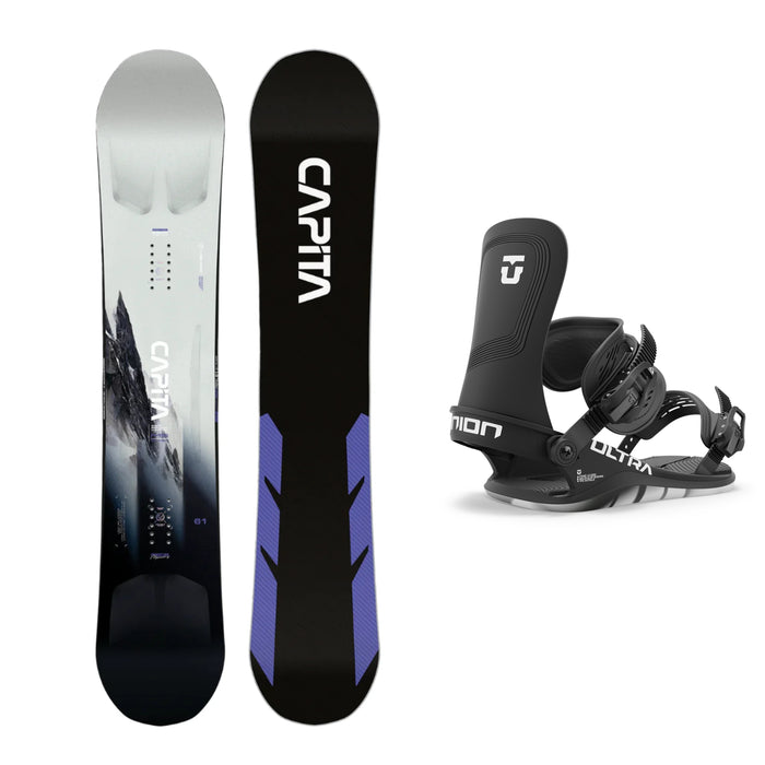 CAPiTA Mega Mercury Snowboard with Union Ultra Snowboard Bindings 2025