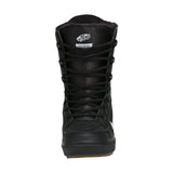 Vans Hi-Standard Linerless Snowboard Boot 2025 - Black snowboard boot with white logo on side and brown sole.