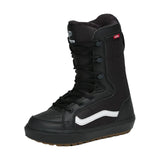 Vans Hi-Standard Linerless Snowboard Boot 2025 - Black snowboard boot with white logo on side and black laces.