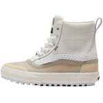 Vans MTE Standard Mid Waterproof Boot 2025 - A pair of white boots with a thick sole and laces, set against a light gray background.