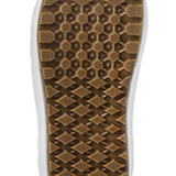 Vans Hi-Standard OG snowboard boots outsole, brown tread with diamond pattern