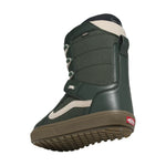 Vans Hi-Standard OG Snowboard Boot 2024 - A dark green snowboard boot with a white stripe on the side and a black strap across the top.