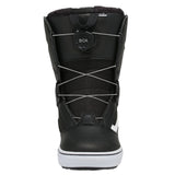 Vans Junior's Juvie Linerless Snowboard Boot 2025 - Black snowboard boot with white logo on side and black laces.