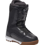 Vans Men's Aura Pro Snowboard Boot 2025 - Black snowboard boot with a white sole and brown tread.