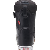 Vans Men's Aura Pro Snowboard Boot 2025 - Black snowboard boot with a textured pattern on the toe and heel areas.