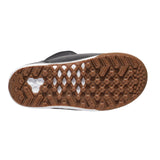 Vans Men's Aura Pro Snowboard Boot 2025 - Black snowboard boot with white trim and laces.