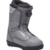 Vans Men's Aura Pro Snowboard Boot 2025 - A black snowboard boot with a white logo on the side and a silver buckle.