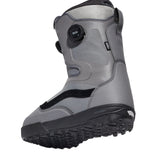Vans Men's Aura Pro Snowboard Boot 2025 - A gray snowboard boot with a black strap and white lettering on the side.
