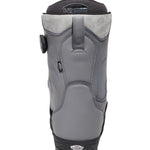 Vans Men's Aura Pro Snowboard Boot 2025 - A gray snowboard boot with a black sole and strap, featuring a textured pattern on the upper portion.