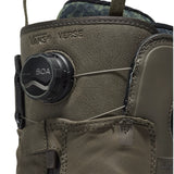 Vans Men's Verse x Parker Szumowski Snowboard Boot 2025 - A black snowboard boot with a white logo on the side and a strap across the top.