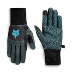 686 Hold Up Pipe Gloves 2027 in teal and black with textured pattern and grippy fingers