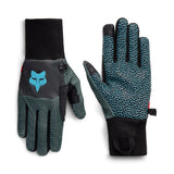 686 Hold Up Pipe Gloves 2027 in teal and black with textured pattern and grippy fingers