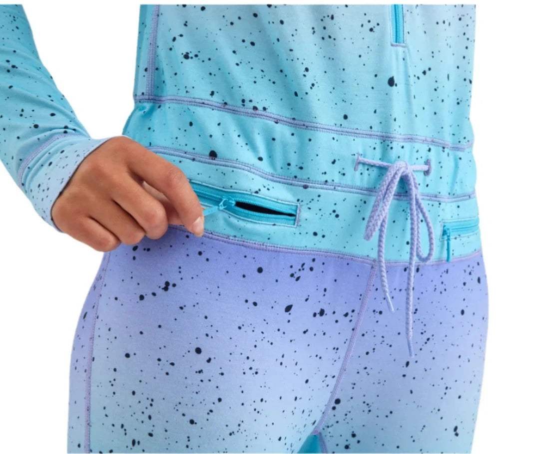 Airblaster Women's Classic Ninja Suit 2025 - Black ninja suit with a black zipper on the back.