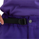 Airblaster Women's Nai Freedom Boss Pant 2025 - Black snowboard pants with a subtle white stripe pattern on the side of the leg.