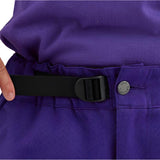 Airblaster Women's Nai Freedom Boss Pant 2025 - Black snowboard pants with a subtle white stripe pattern on the side of the leg.