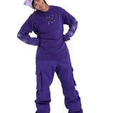 Airblaster Women's Nai Freedom Boss Pant 2025 - Black snowboard pants with a white logo on the left thigh.