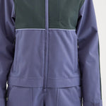 Airblaster Women's Stretch Freedom Suit 2025 - A black and white two-tone color block design on a women's ski suit.