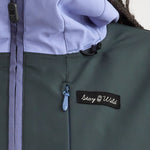 Airblaster Women's Stretch Freedom Suit 2025 - A black and white suit with a bold, geometric pattern on the pants.