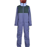 Airblaster Women's Stretch Freedom Suit 2025 - A black and white snowsuit with a bold, geometric pattern on the legs.