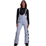 Whitespace Women's 3L High Waisted Softshell Bib - 2024 model bib overalls with a high waist and softshell material, featuring a light gray color.