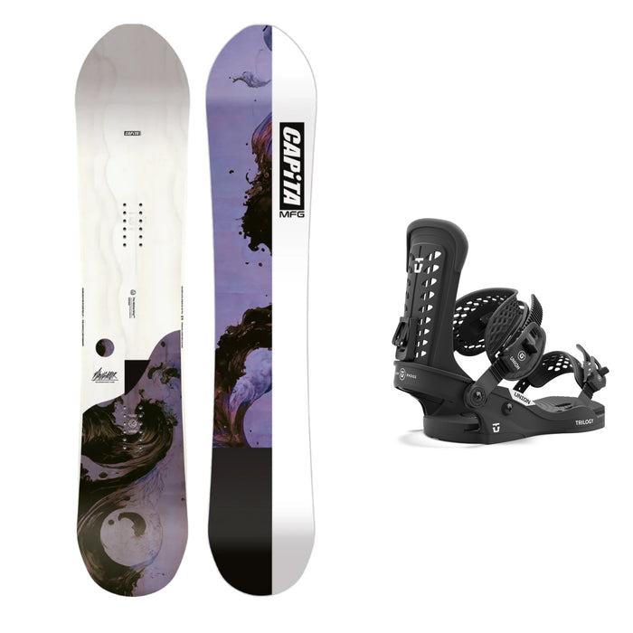 CAPiTA The Navigator  Women's Snowboard with Union Women's Trilogy Classic Snowboard Bindings 2025