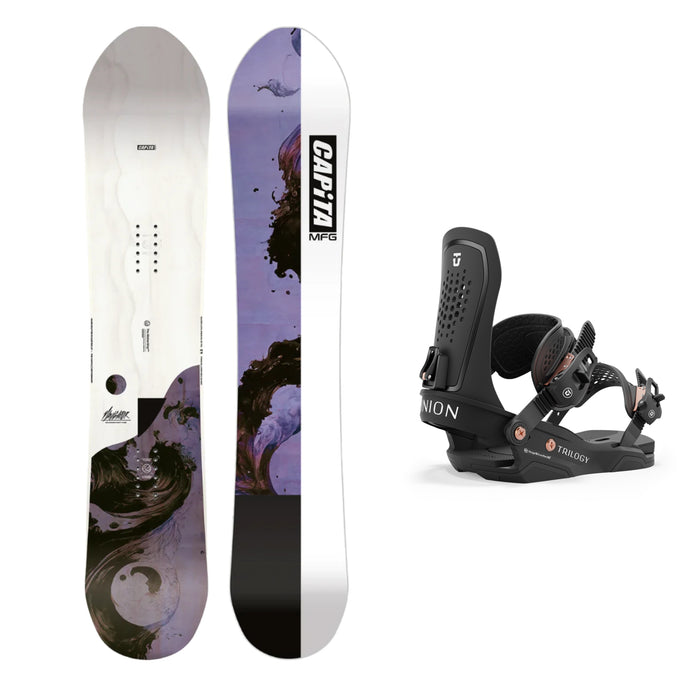 CAPiTA The Navigator Women's Snowboard with Union Women's Trilogy Snowboard Binding 2025