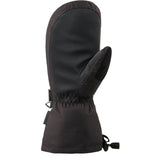Dakine Women's Camino Mitt - A black mitt with a textured palm and thumb, featuring a small logo on the wrist strap.