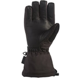 Dakine Women's Leather Camino Glove - A black leather glove with a strap and buckle on the wrist, featuring a small logo on the back of the hand.