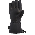 Dakine Women's Leather Sequoia Gore-Tex Glove - A black leather glove with a quilted pattern on the back of the hand and a strap closure at the wrist.