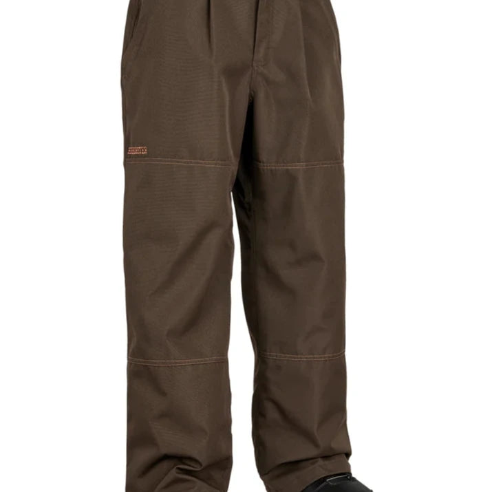 Airblaster Wrench Shell Pant 2025 - Black pants with a subtle grid pattern on the upper thigh area.