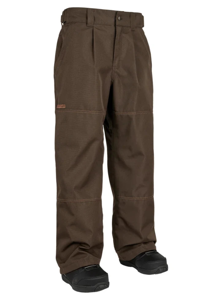 Airblaster Wrench Shell Pant 2025 - Black pants with a subtle grid pattern on the upper thigh area.