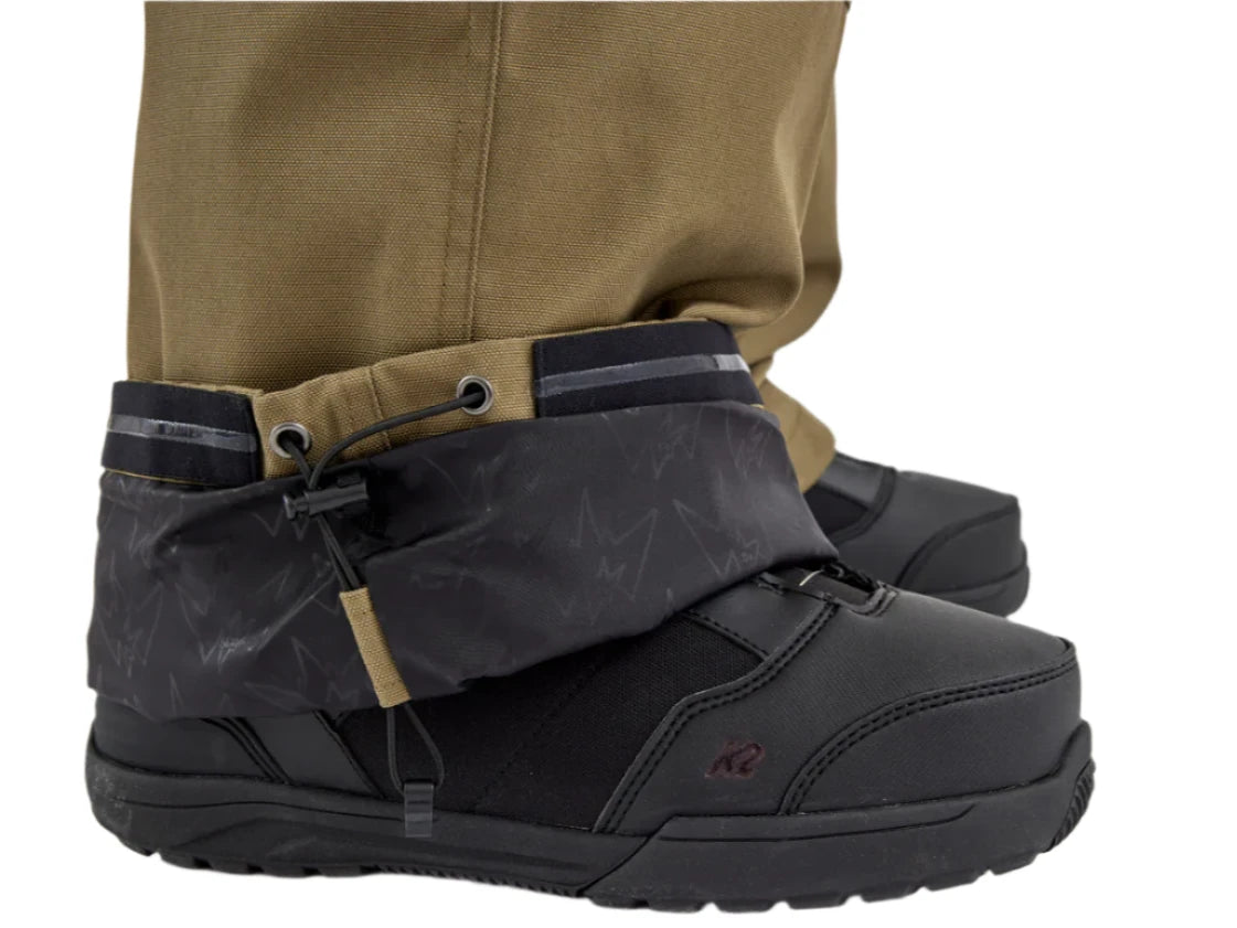 Airblaster Wrench Shell Pant 2025 - Black pants with a subtle white geometric pattern on the upper thigh area.