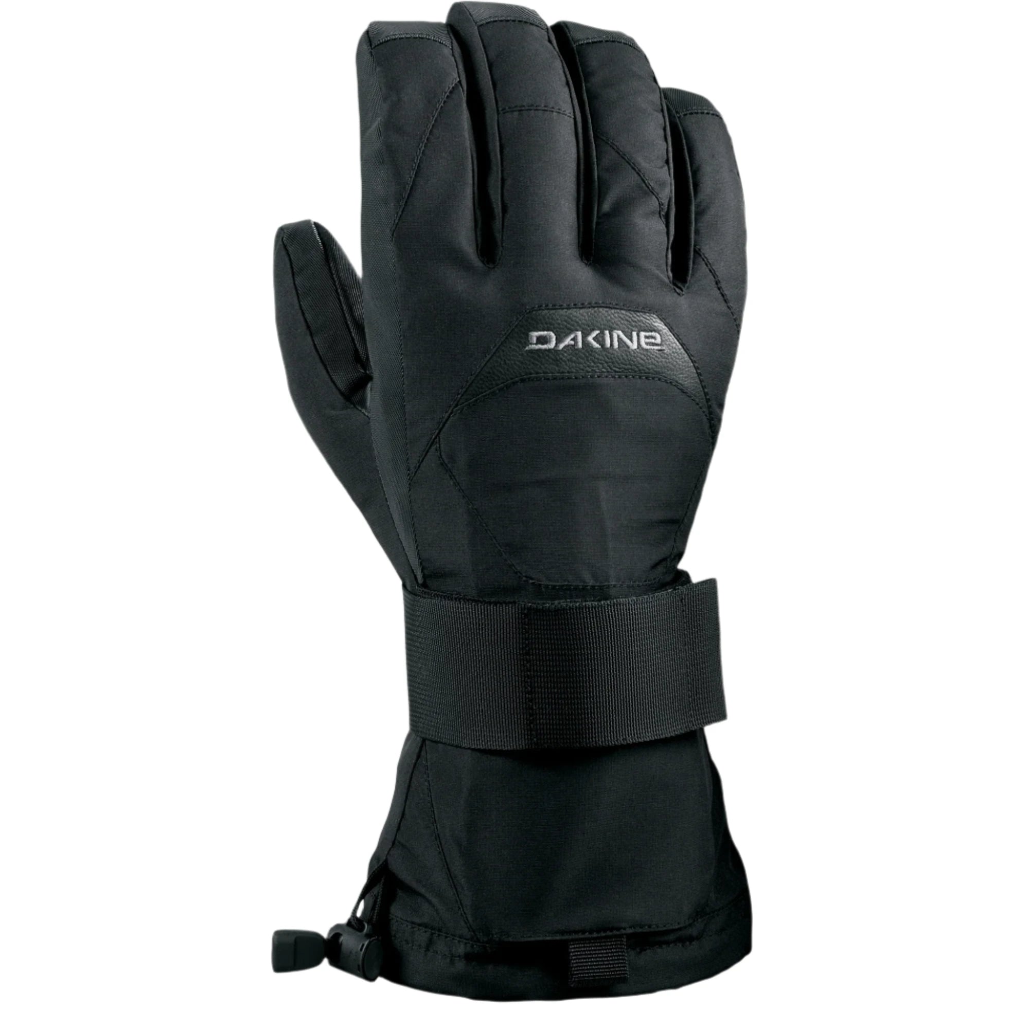 Dakine Wristguard Glove 2025 - A black glove with a wrist strap and thumb guard, featuring a textured palm for grip.