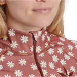 Airblaster Women's Hoodless Ninja Suit 2024 - Black snowboarding suit with a white and grey pattern of lines and shapes.