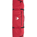 Burton Wheelie Gig Snowboard Bag - A large, red snowboard bag with a white logo and black straps.