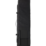 Burton Wheelie Gig Snowboard Bag - A black snowboard bag with a handle on top and wheels at the bottom, featuring a zippered opening.
