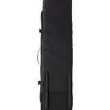 Burton Wheelie Gig Snowboard Bag - A black snowboard bag with a handle on top and wheels at the bottom, featuring a zippered opening.
