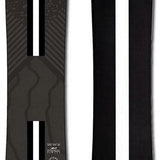 Whitespace Freestyle Shaun White Pro Limited Edition Snowboard 2023 - A black snowboard with a white stripe down the middle and a pattern of wavy lines on top.