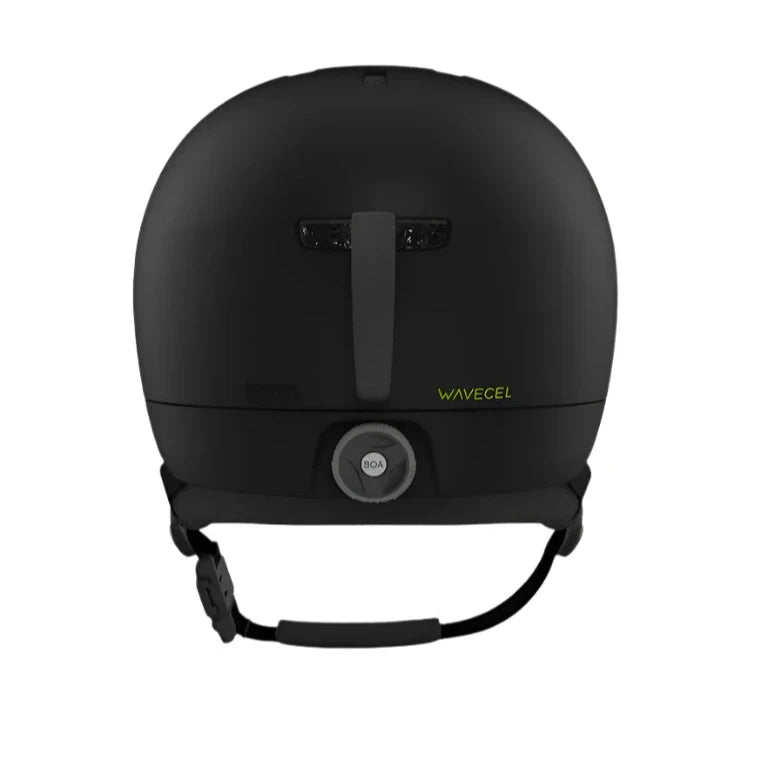 Anon Windham Wavecel Helmet 2025 - Matte black helmet with a prominent Wavecel logo on the front and a small Anon logo on the back.
