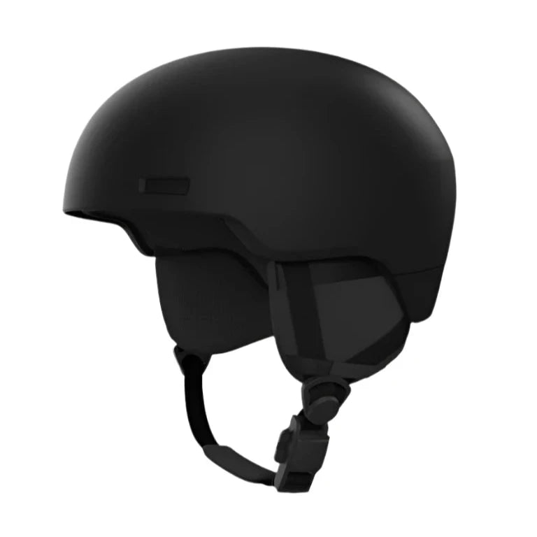 Anon Windham Wavecel Helmet 2025 - Matte black helmet with a subtle wave pattern on the side and a small Anon logo near the back.
