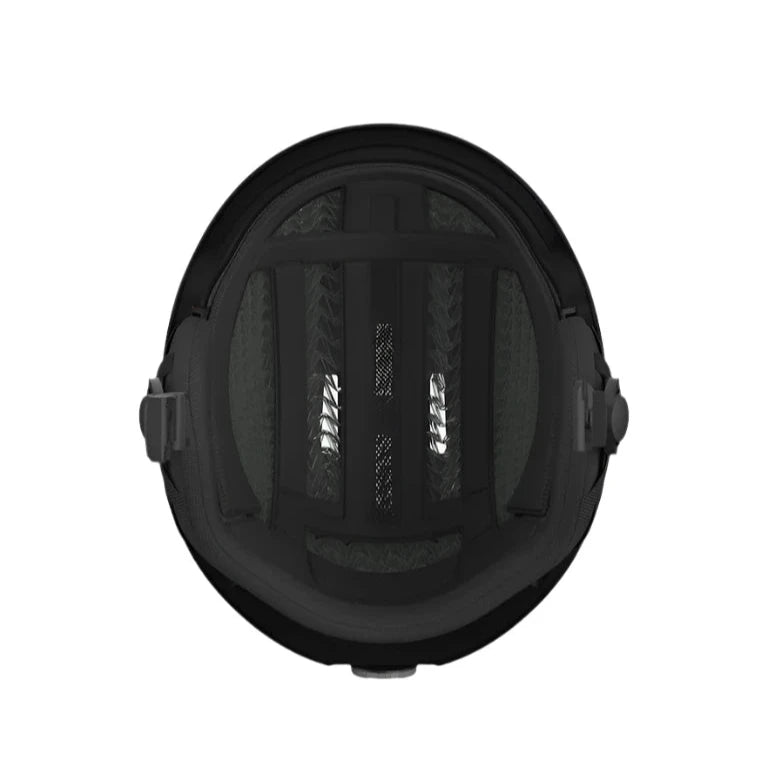 Anon Windham Wavecel Helmet 2025 - Black helmet with a white logo on the front and a black strap in the back.