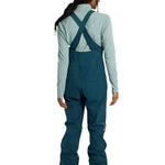 Burton Women's Avalon Stretch 2L Bib Pant 2025 - Dark-colored bib pant with a stretchy material and adjustable straps at the waist.
